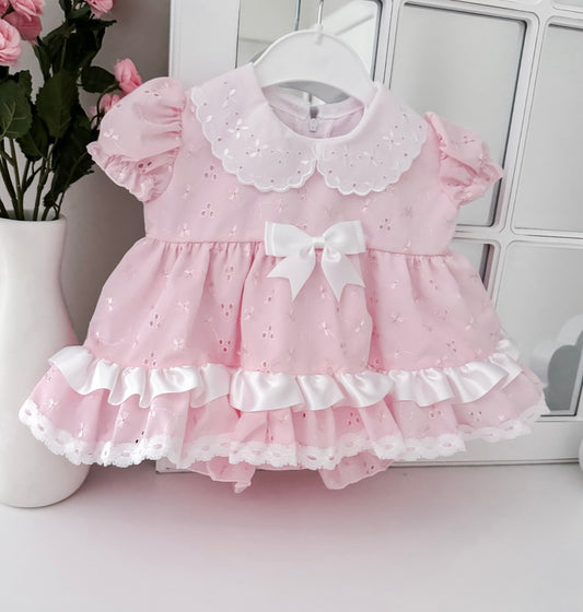 Pink Frills Dress and Pants - Ella Marina Baby