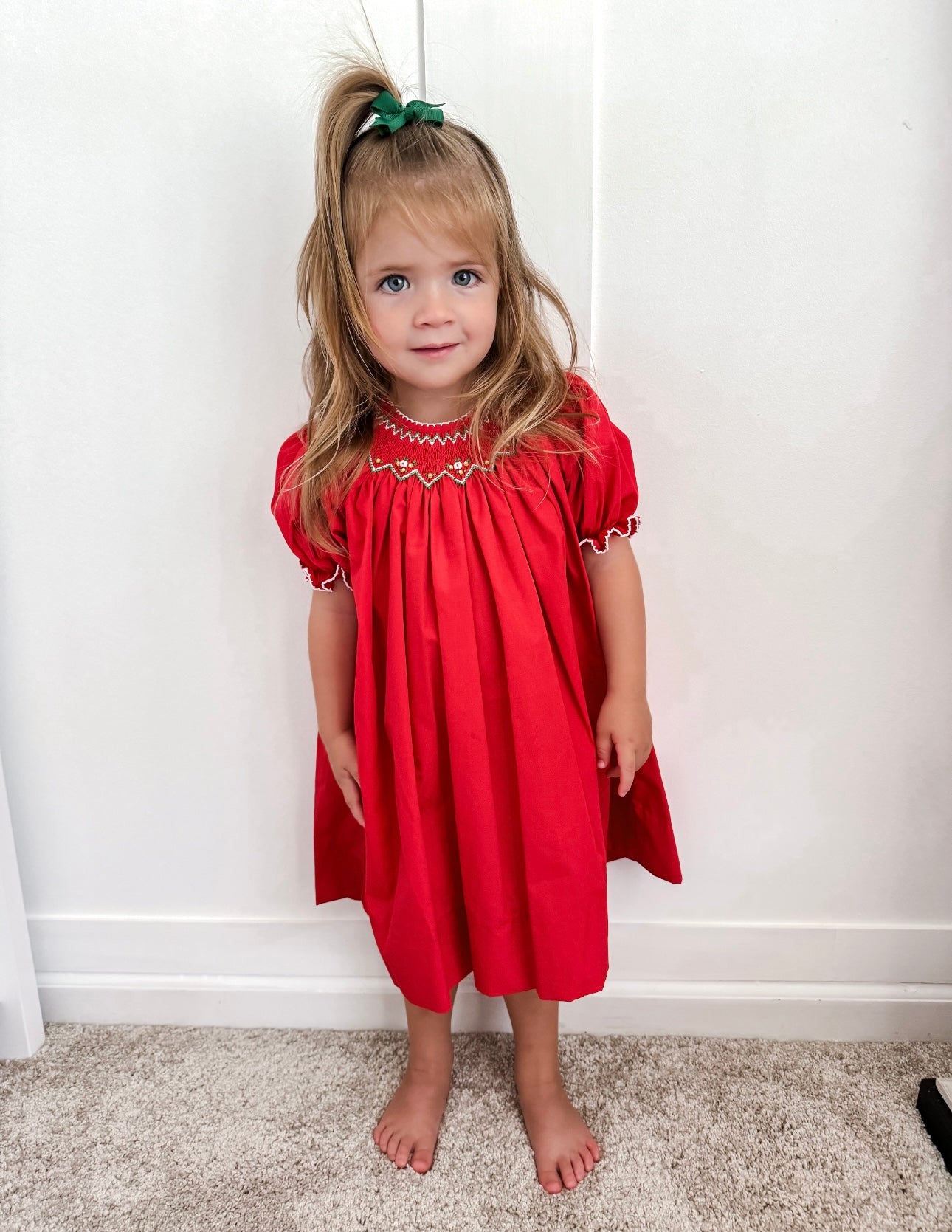 Smocked Holiday Dress