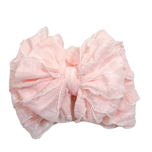 Sweet Pink Ruffle Headband