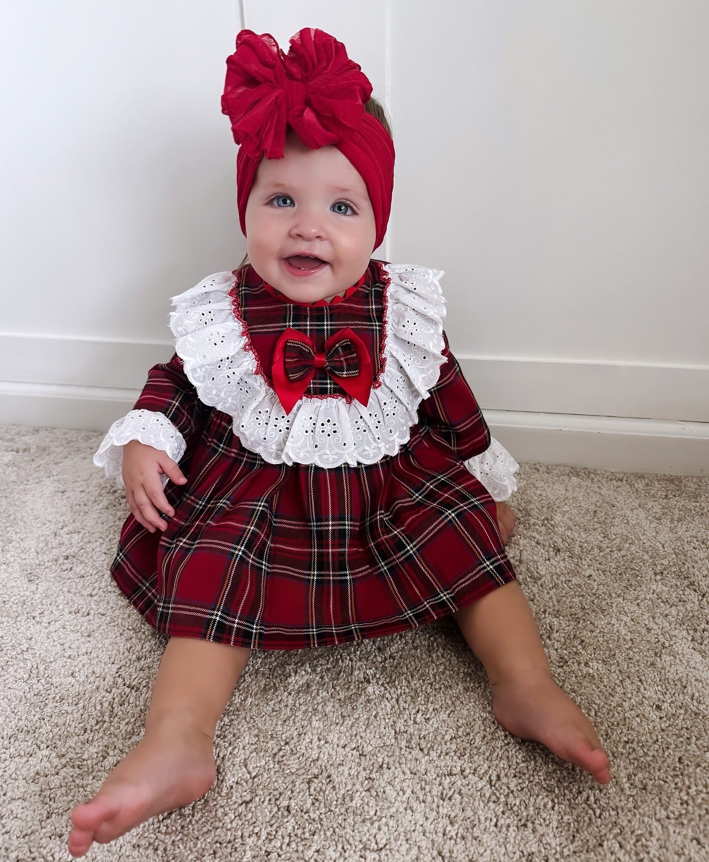 Spanish Tartan Lace Dress