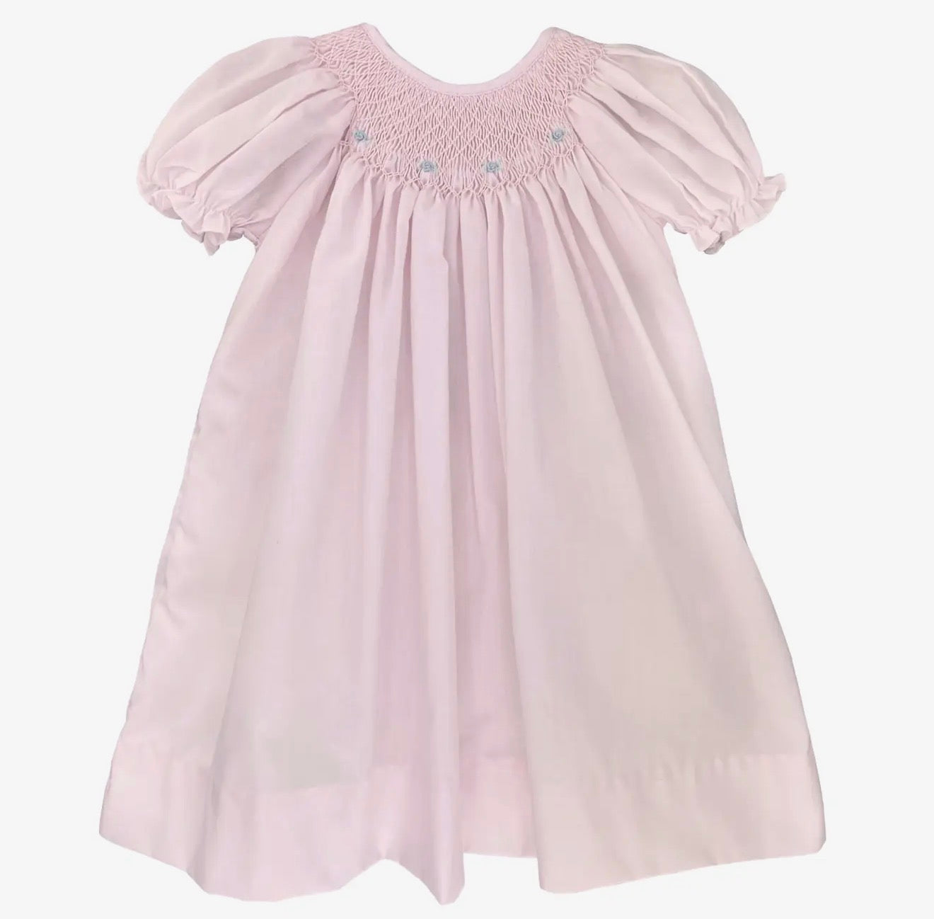Pink Floral Smocked Dress - Ella Marina Baby