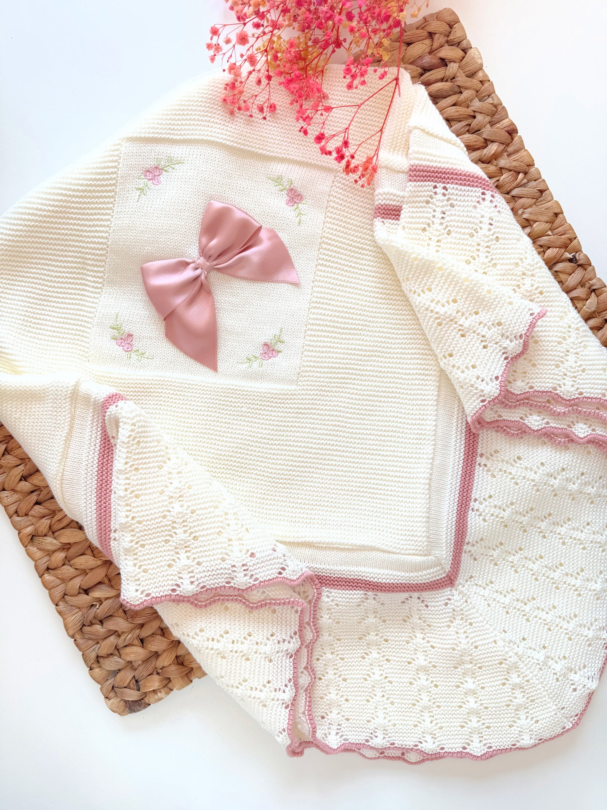 Portuguese Sylvie Blanket - Perla Rosa - Ella Marina Baby