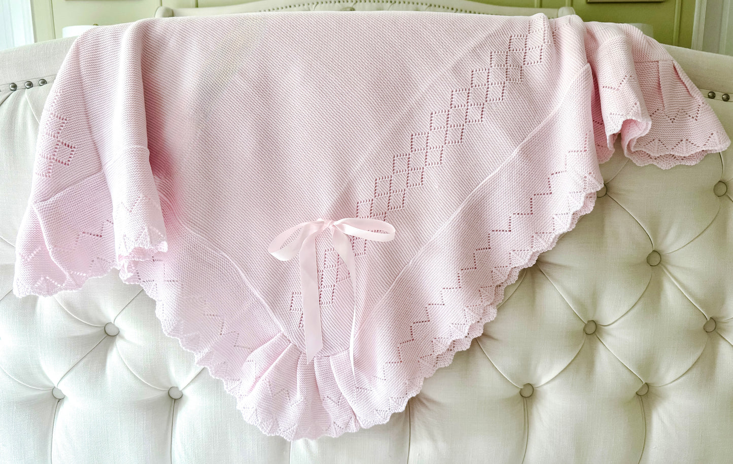 Portuguese Warm Knit Blanket - Pink