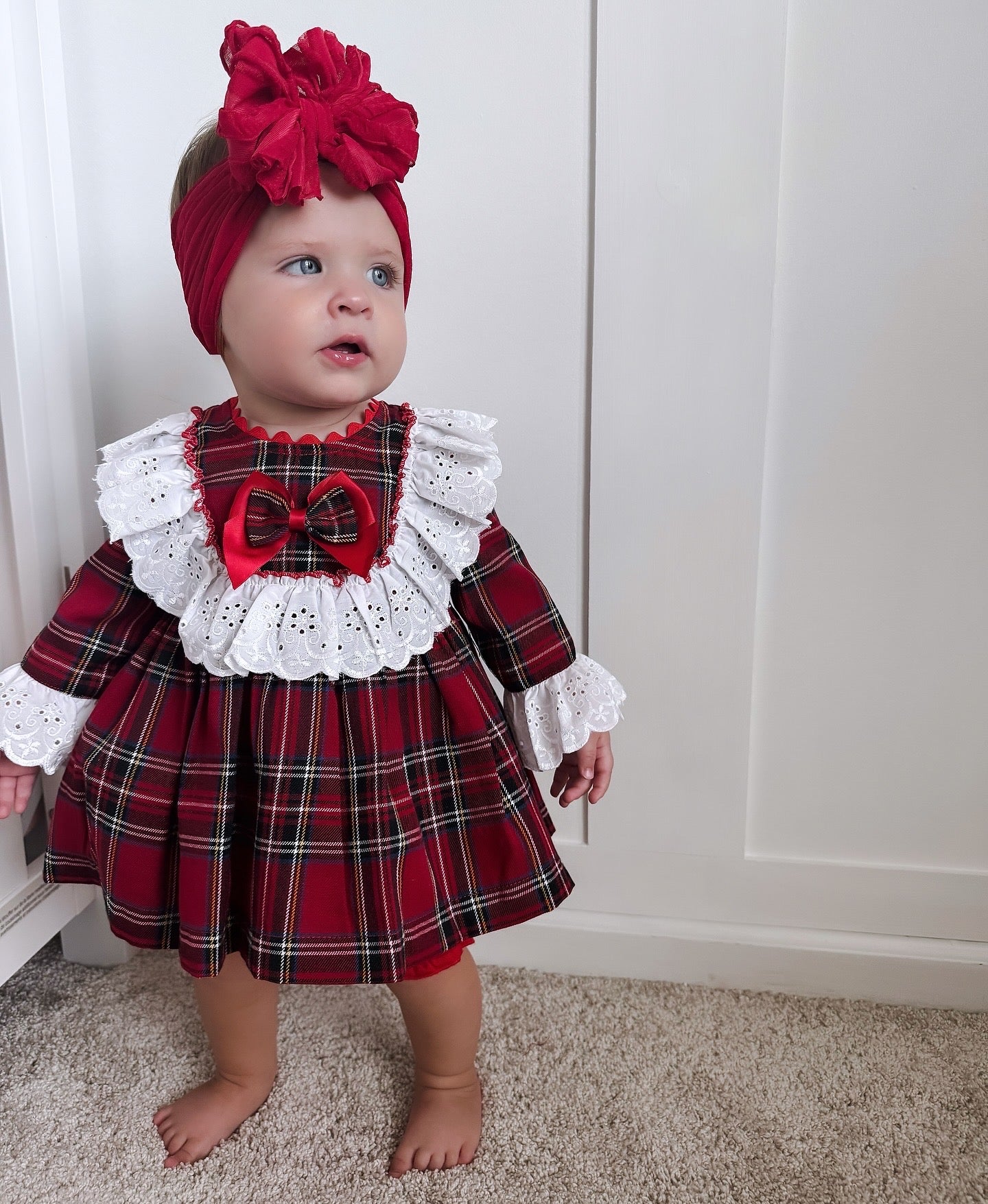 Spanish Tartan Lace Dress