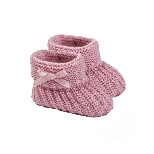 Rose Baby Booties