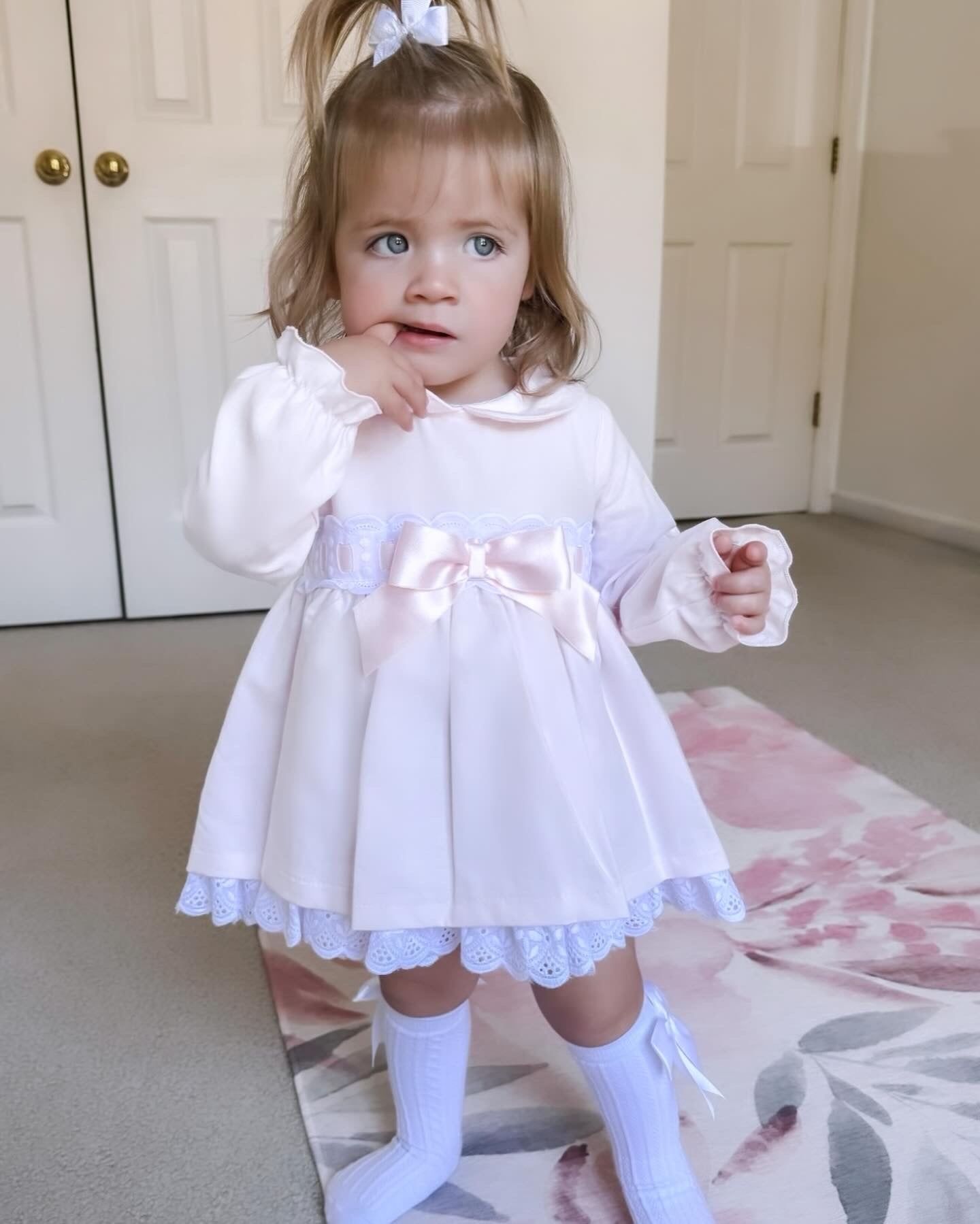 Spanish Cotton Puff Dress - Ella Marina Baby