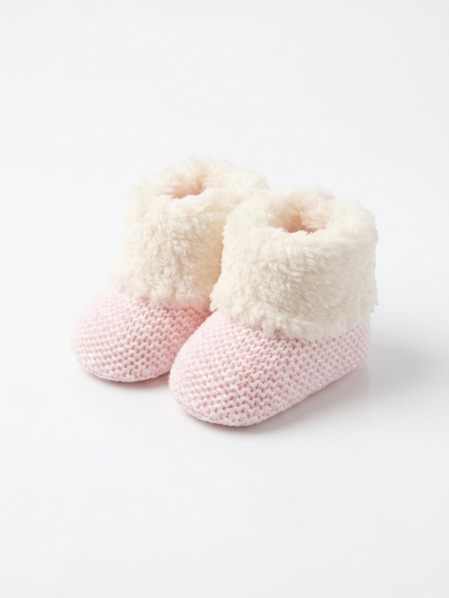 Pink Fleece Bootie