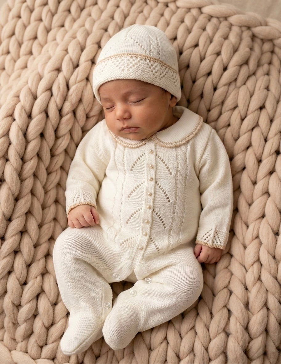 Valentino Set Cream/Gold - Ella Marina Baby
