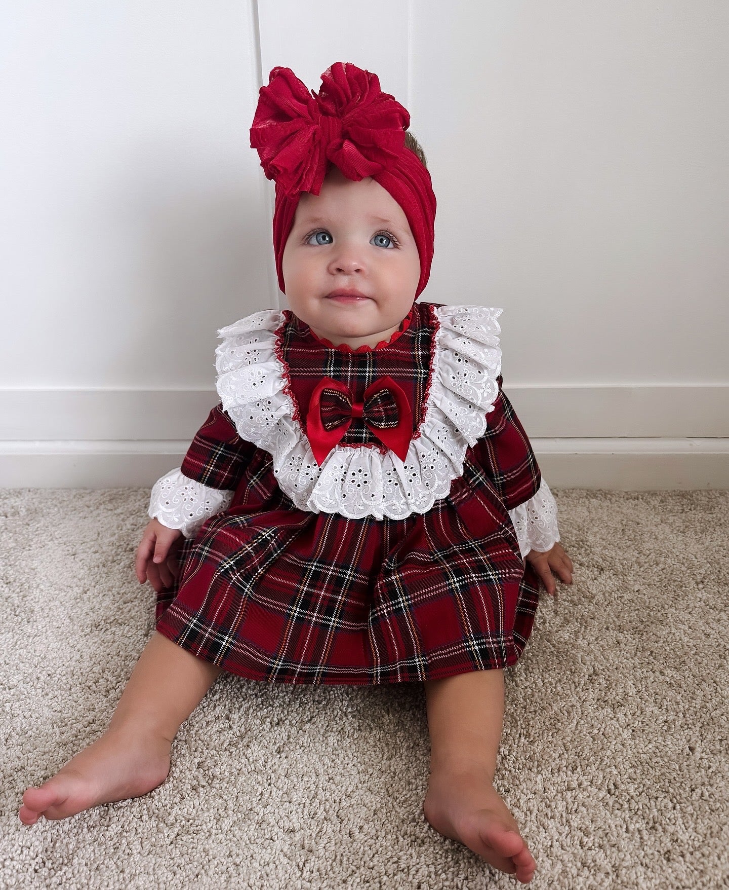 Spanish Tartan Lace Dress