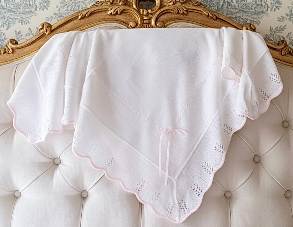 Portuguese Ribbon Blanket - Pink