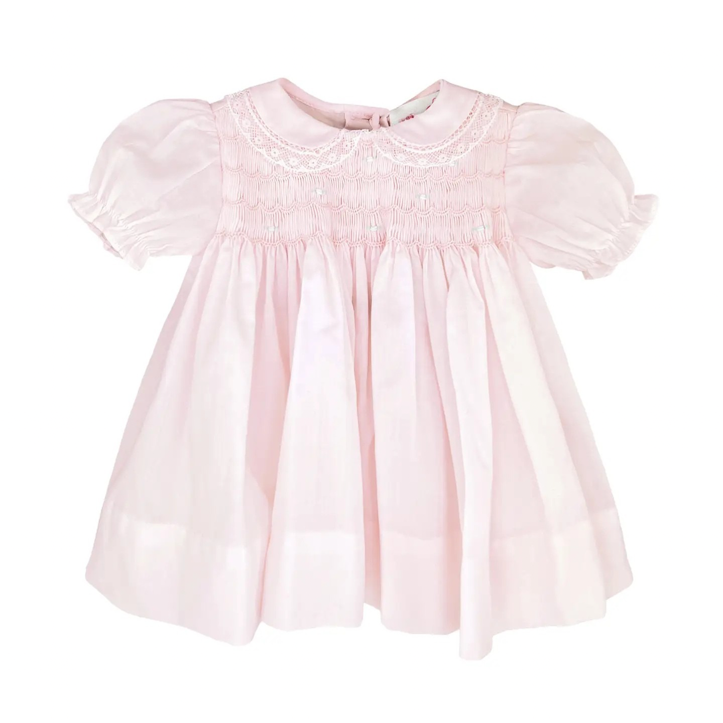 Pink Smocked Dress Set