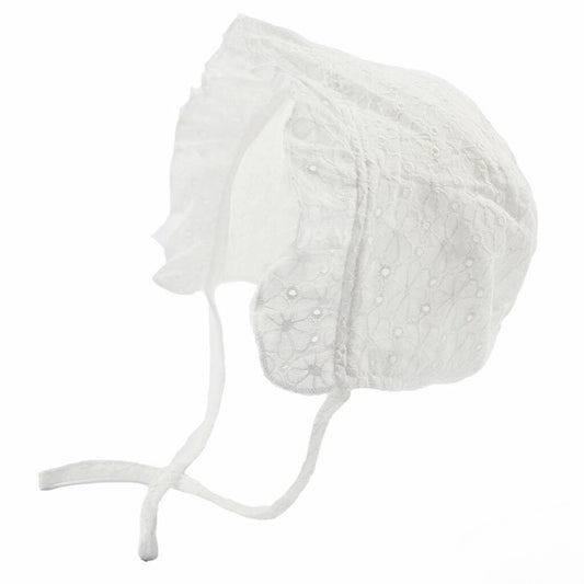 Broderie Anglaise Baby Bonnet - Ella Marina Baby