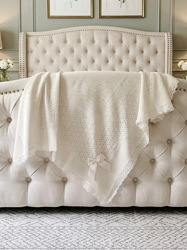 Portuguese Lace Blanket - Cream