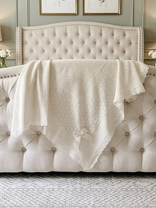 Portuguese Lace Blanket - Cream