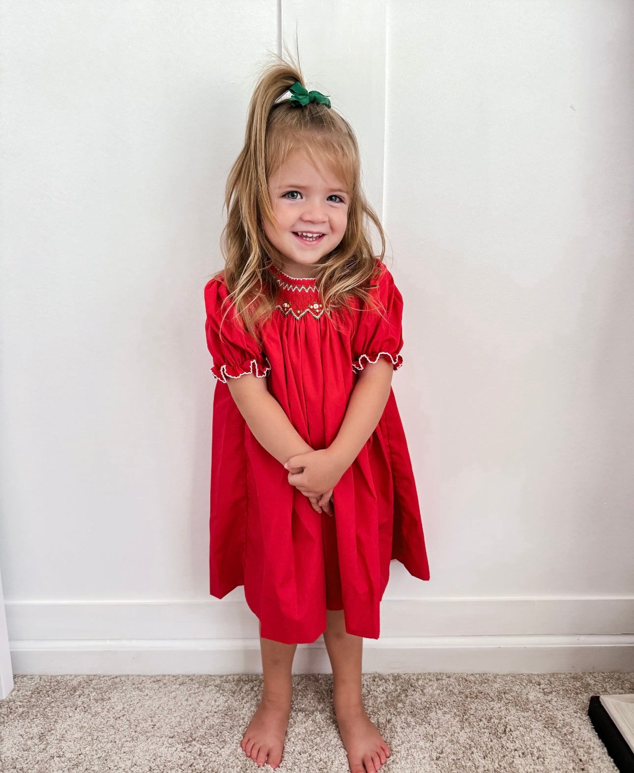 Smocked Holiday Dress