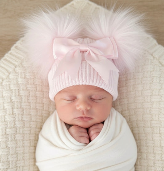 Pink Bow Hat