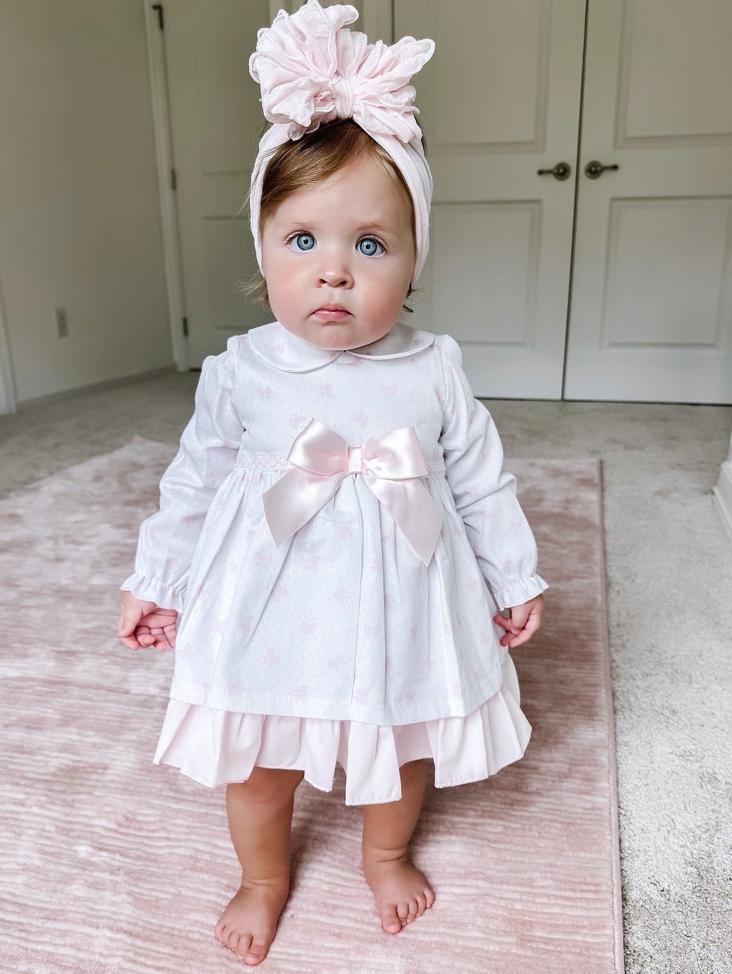 Spanish Pink Bow Dress