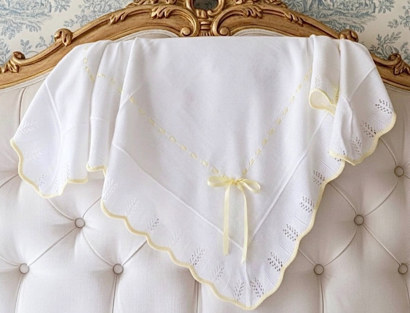 Portuguese Ribbon Blanket - Yellow