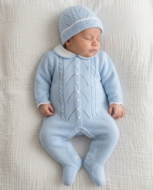 Valentino Set Blue/White - Ella Marina Baby