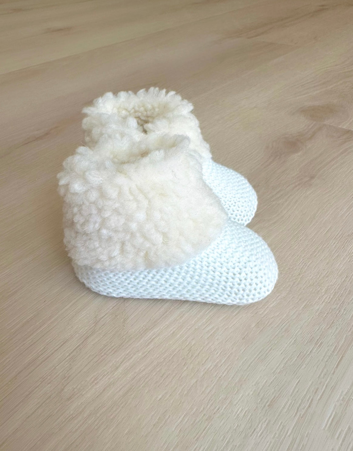 Ivory Fleece Bootie