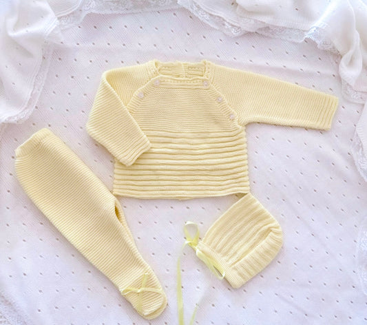 Yellow Knit Outfit