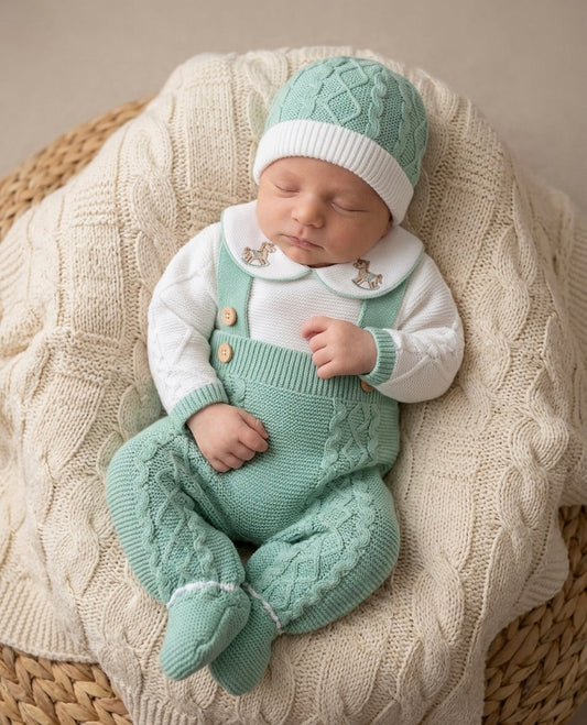 Rocking Horse Overalls - Green