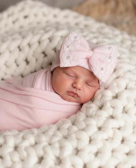 Lace Floral Hospital Hat