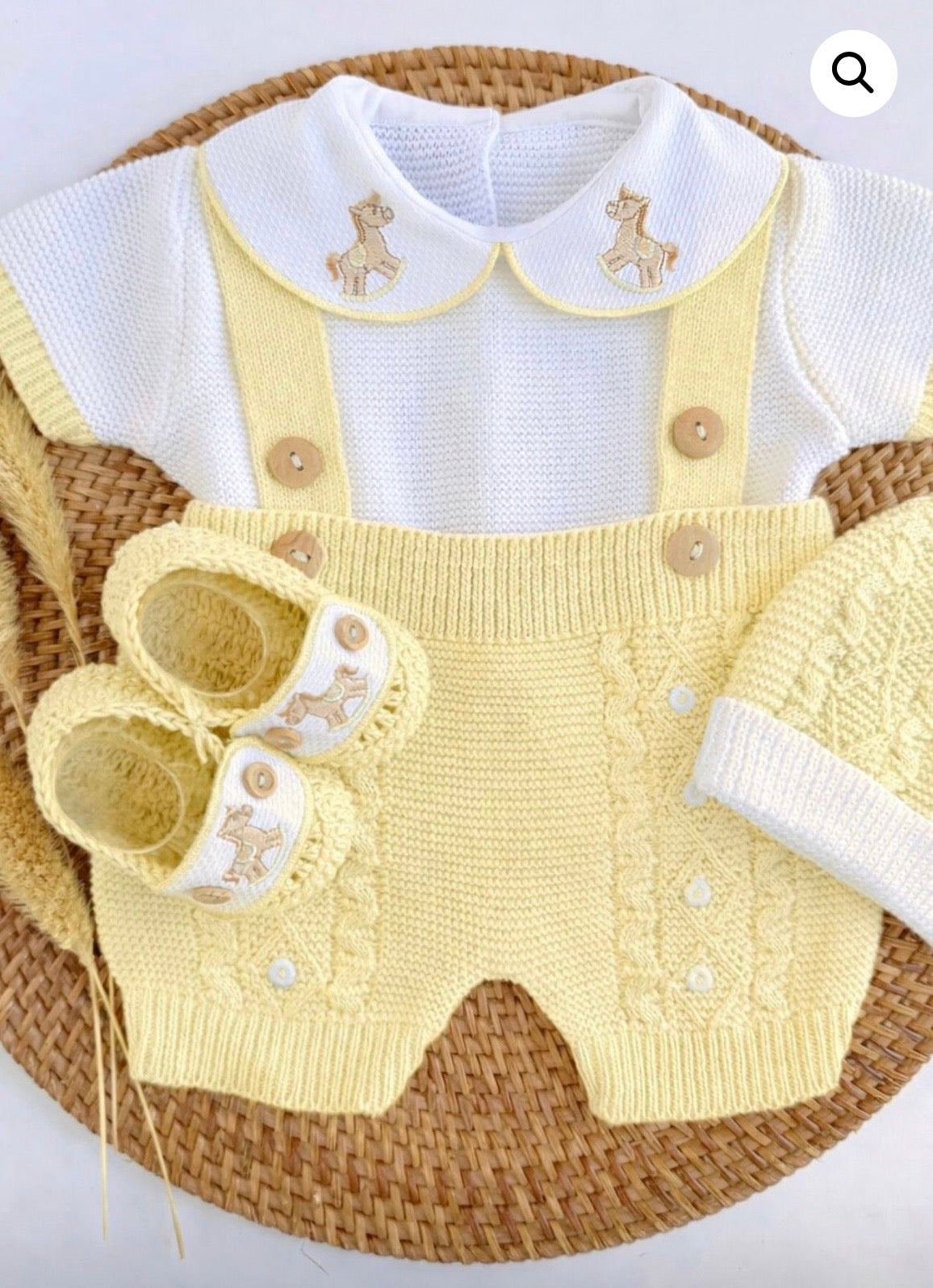 Rocking Horse Overalls - Yellow