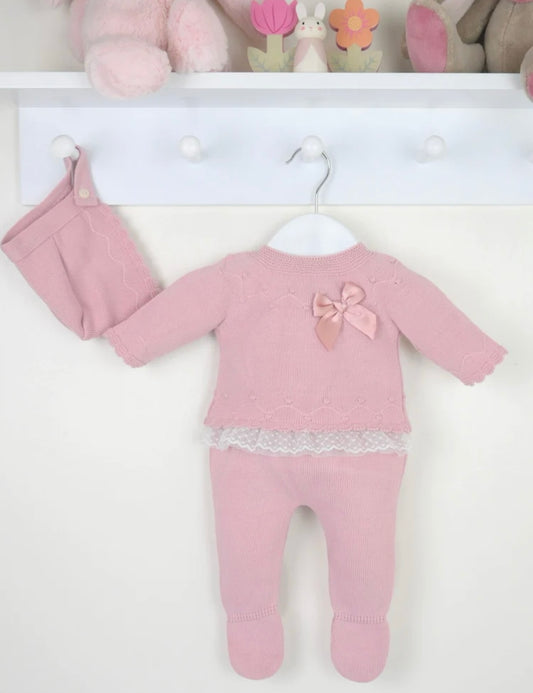 Bridget Knit Set - Dusty Pink - Ella Marina Baby