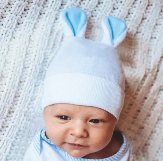 Bunny Hospital Hat - Blue
