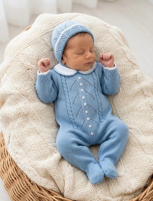 Valentino Set Steel Blue - Ella Marina Baby