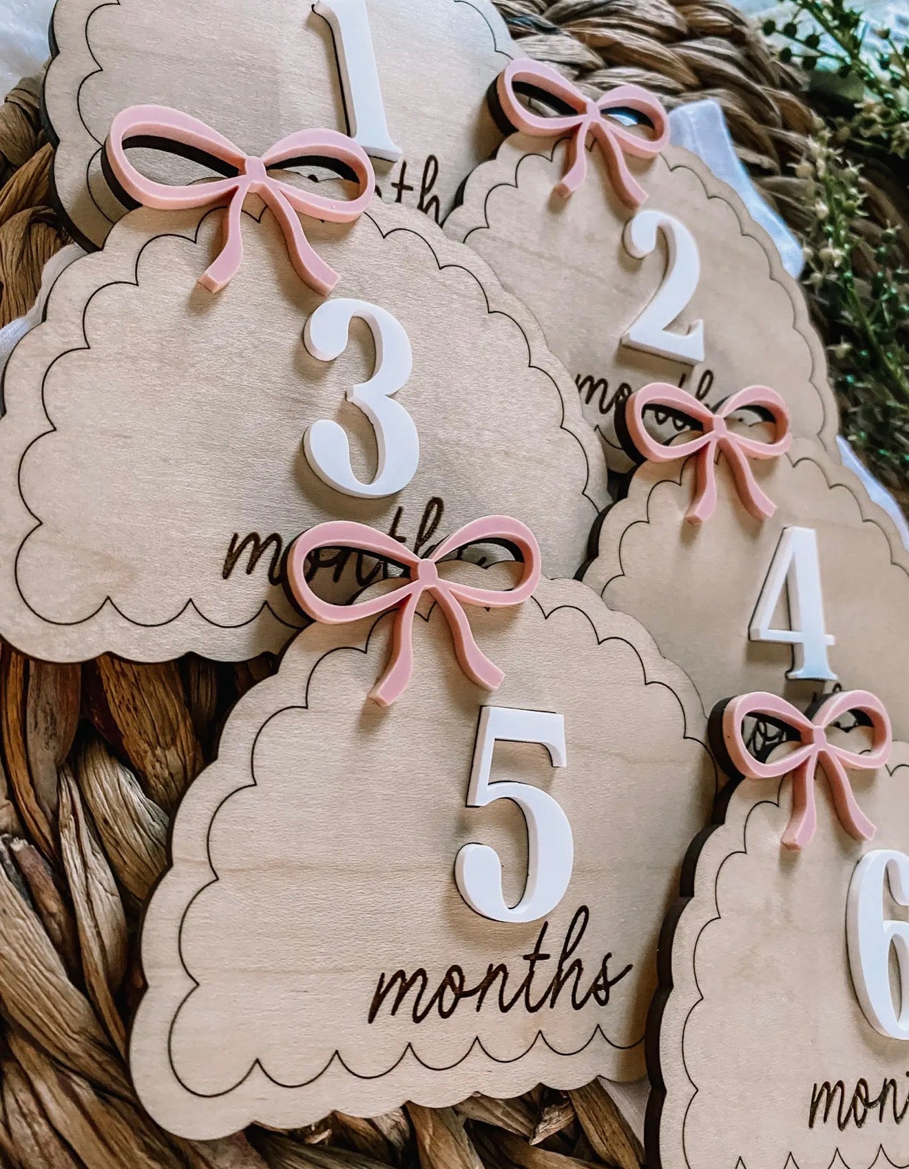 Wooden Monthly Milestones Set