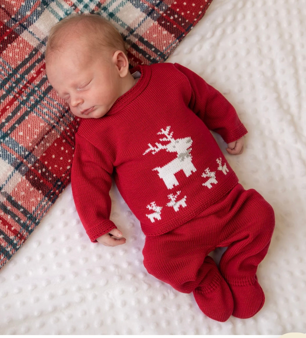 Knitted Reindeer Set - Ella Marina Baby