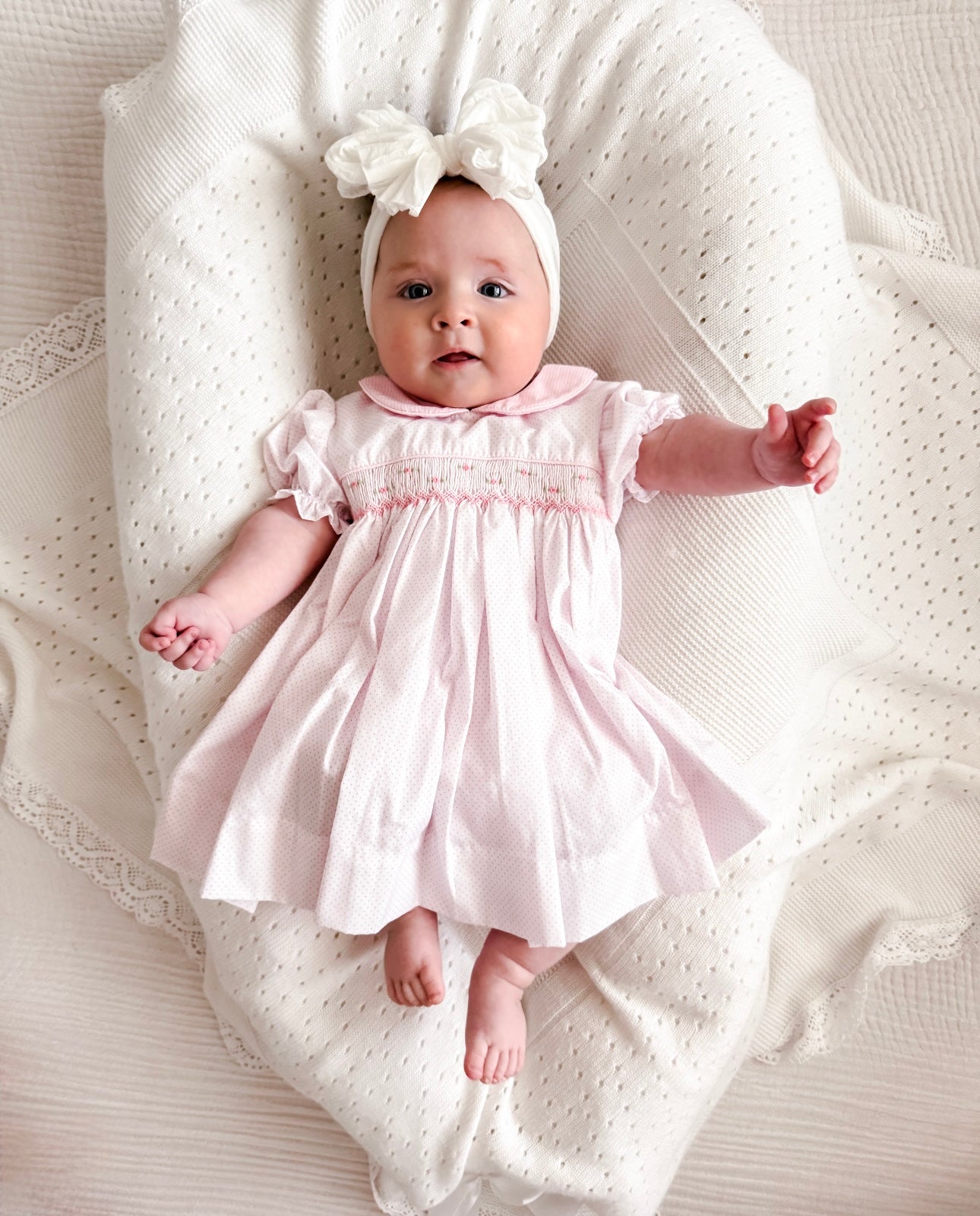 Smocked Dot Dress