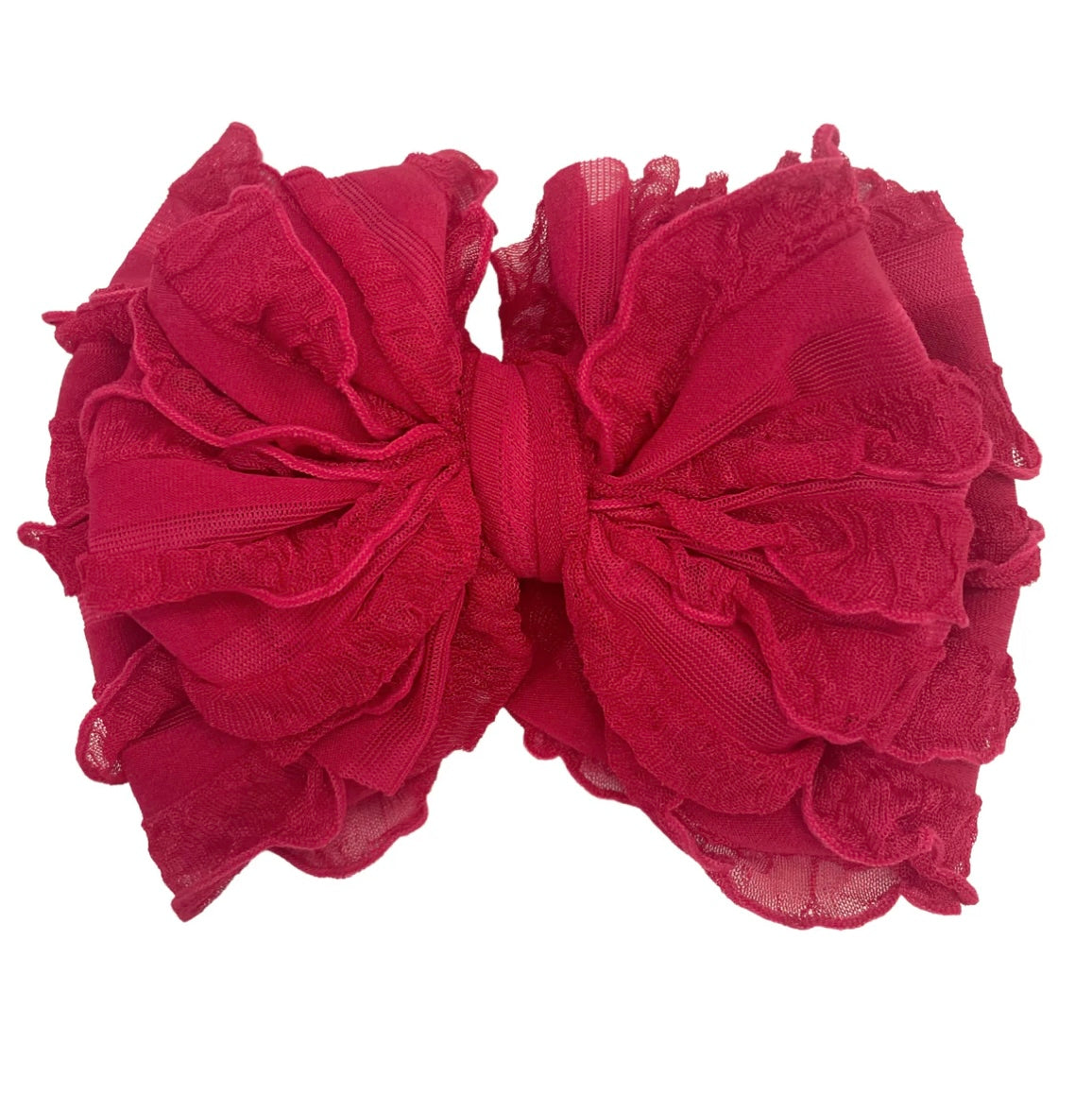 Cranberry Ruffle Headband