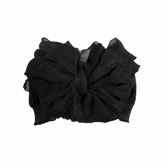 Black Ruffle Headband