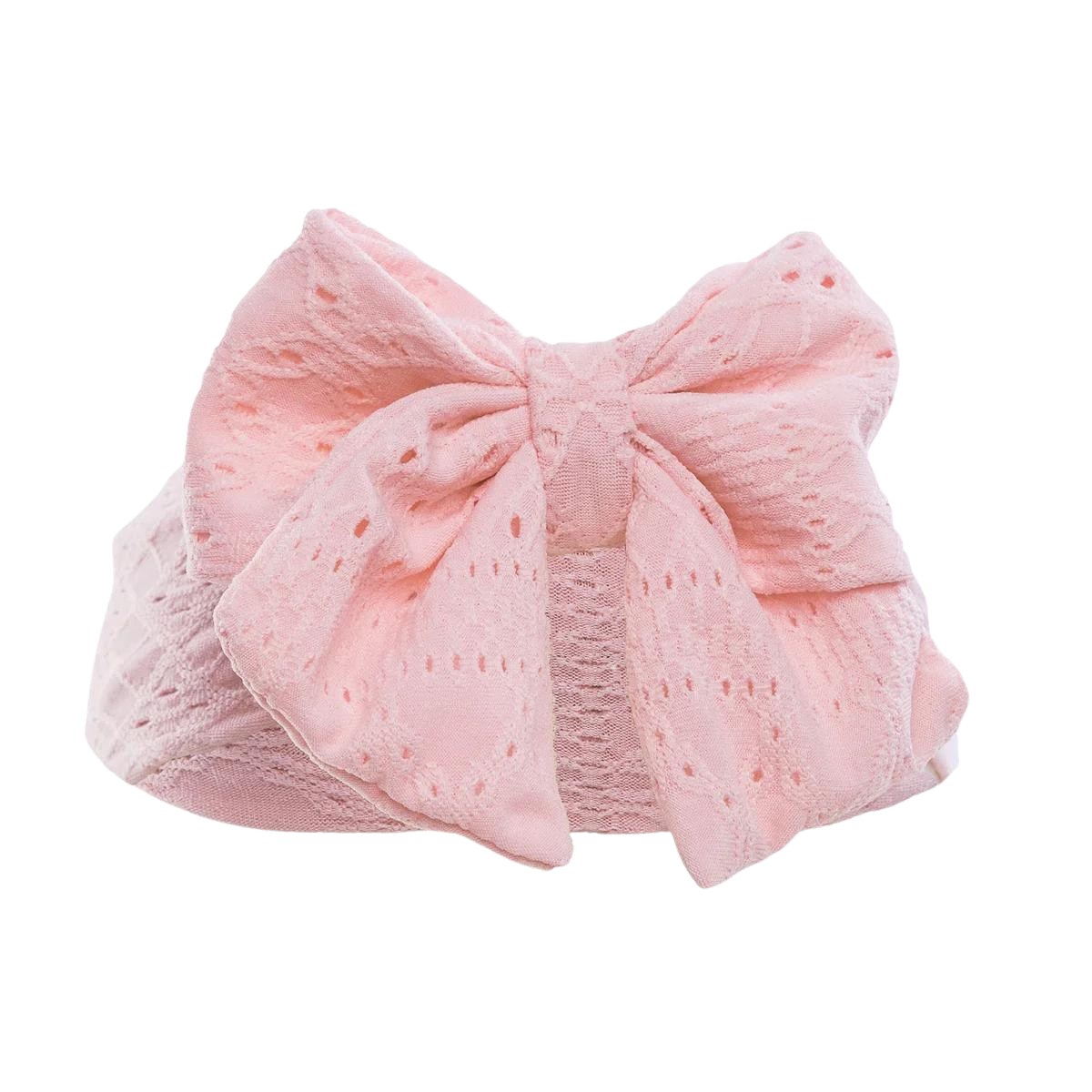 Pink Headband With Large Bow - Ella Marina Baby