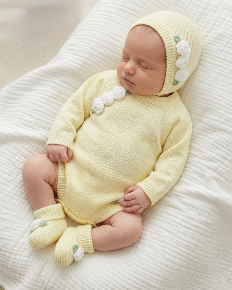 Rosa Romper Set - Lemon