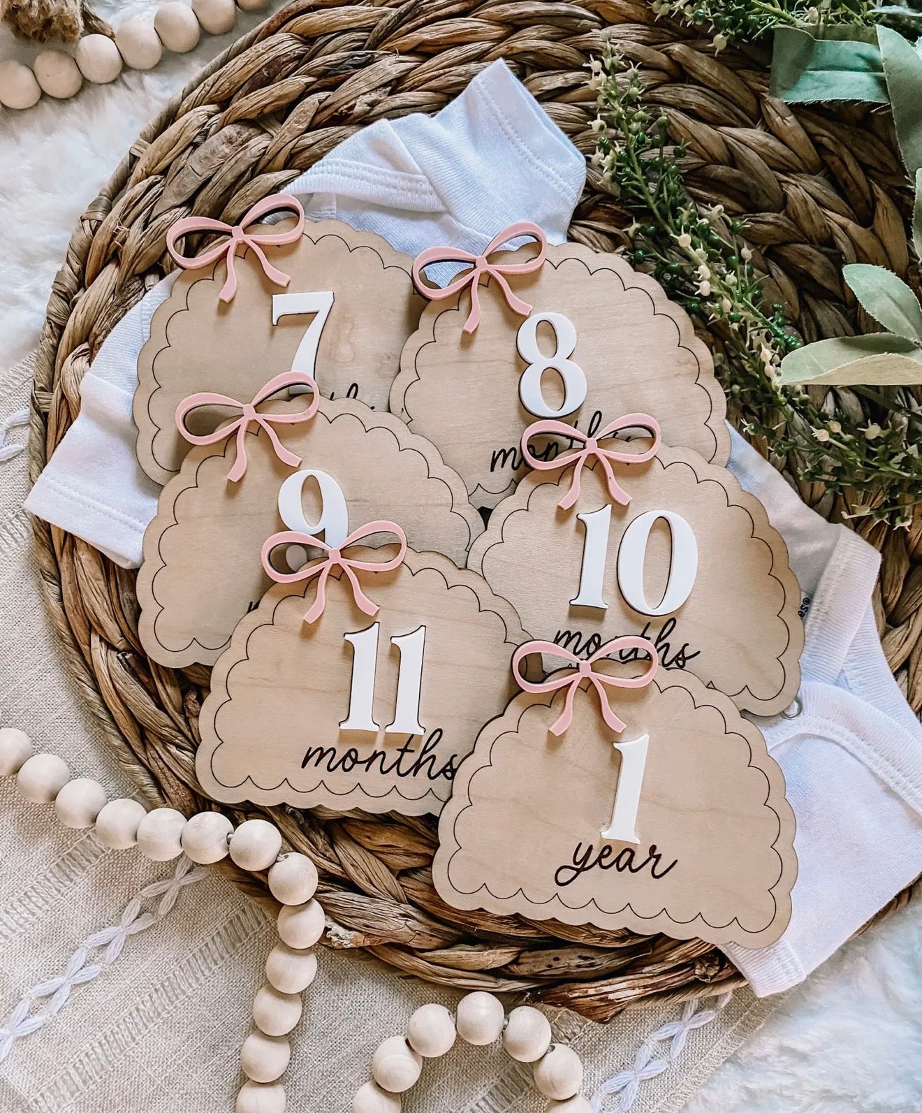 Wooden Monthly Milestones Set