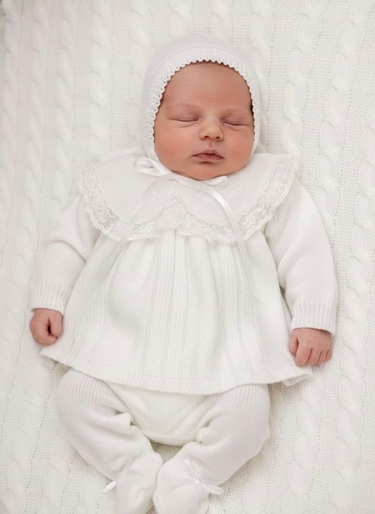 White Lace Collar Set