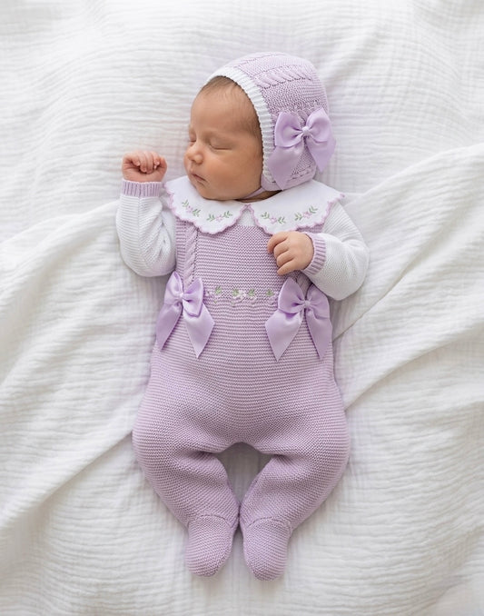 Flores Overalls - Lila - Ella Marina Baby