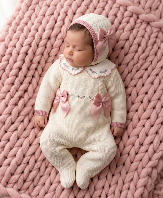 Flores Overalls - Perla Rosa - Ella Marina Baby