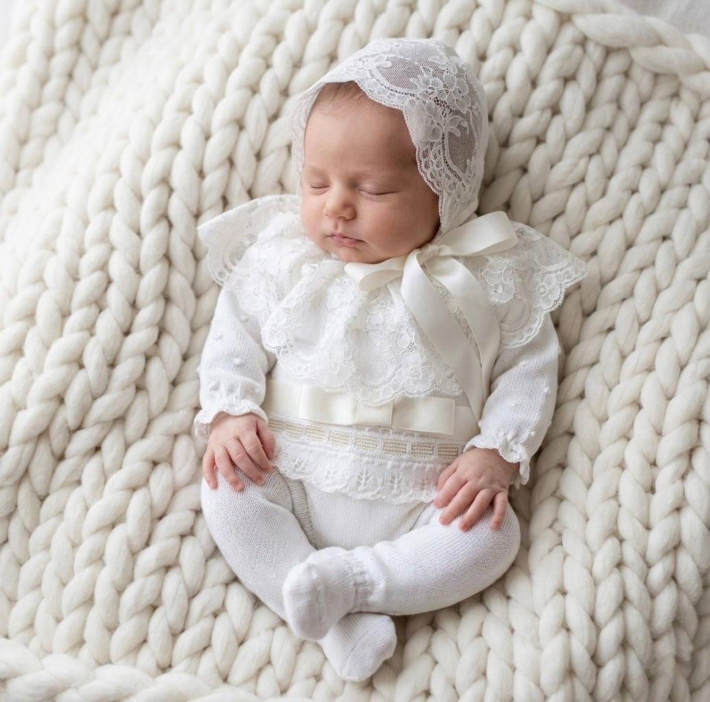 Ángel Set White/Cream - Ella Marina Baby