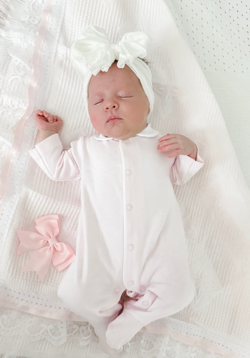 Angel Wings Sleepsuit - Pink