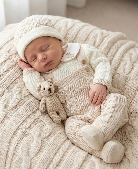 Rocking Horse Overalls - Ivory