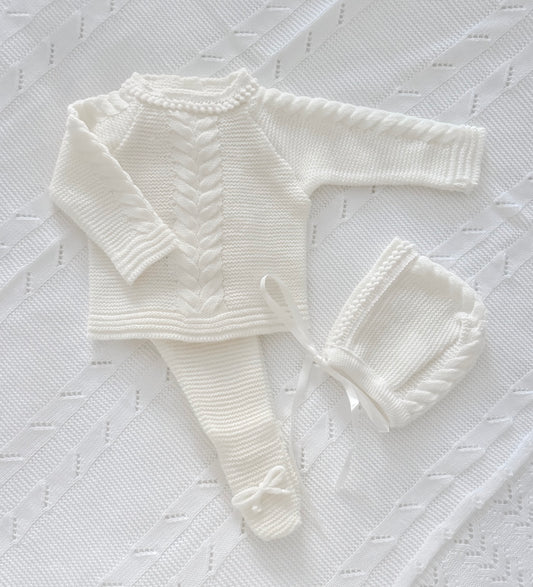 Ivory Knitted Set