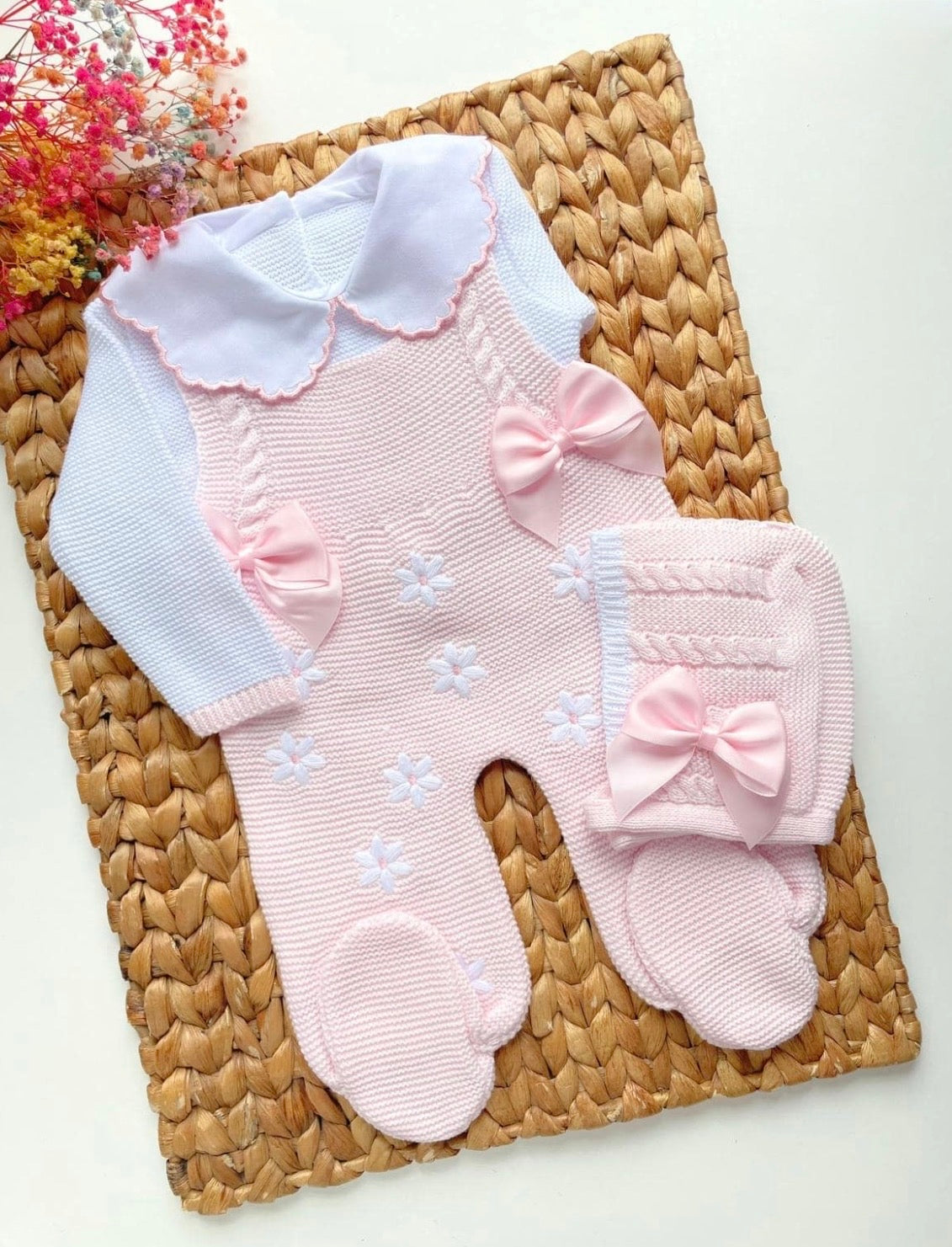 Daisy Overalls Set - Pink