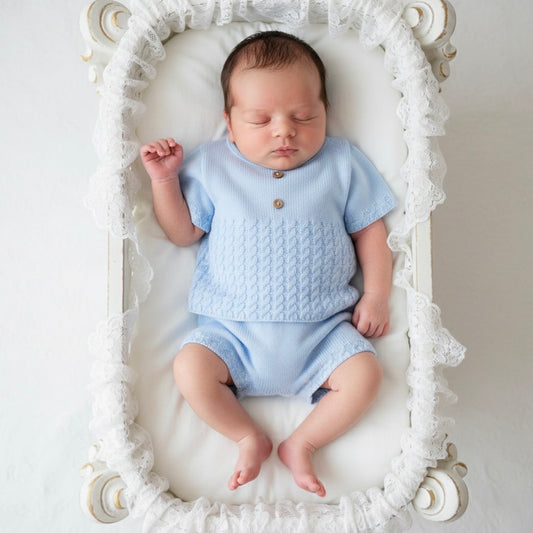 Portuguese Short Set - Blue - Ella Marina Baby