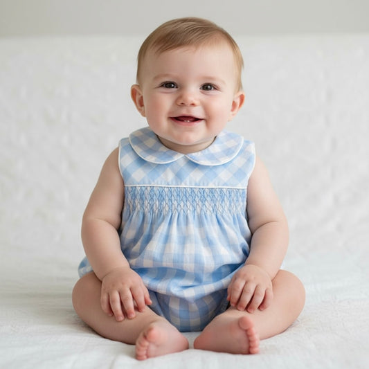 Spanish Check Romper