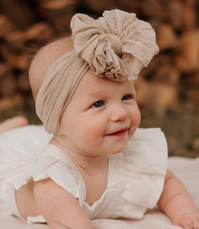 Champagne Ruffle Headband